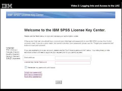 Ibm spss license key center menu